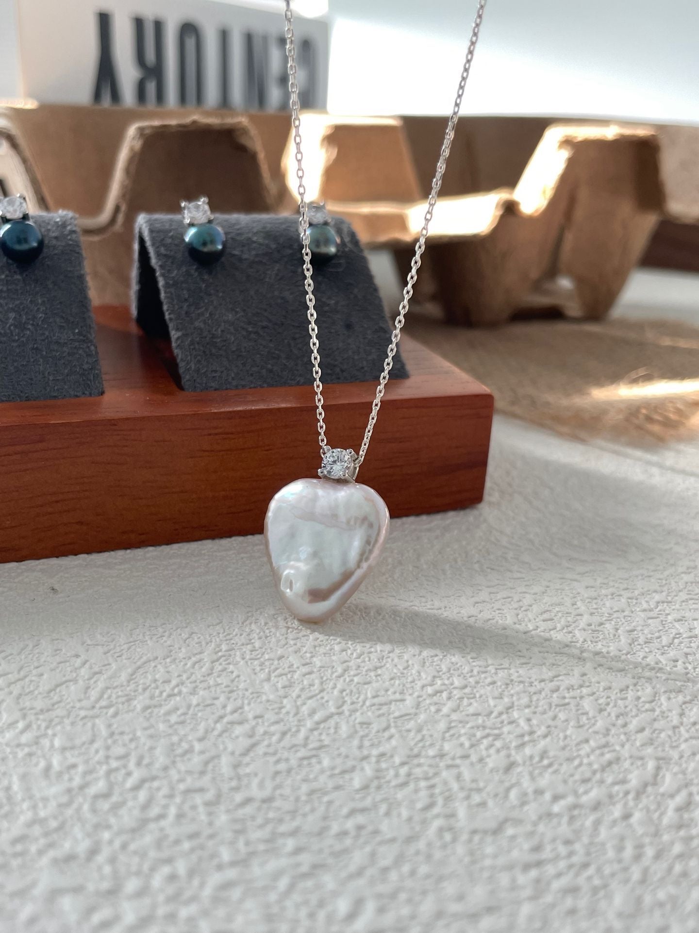 Baroque Pearl Necklace with Sterling Silver