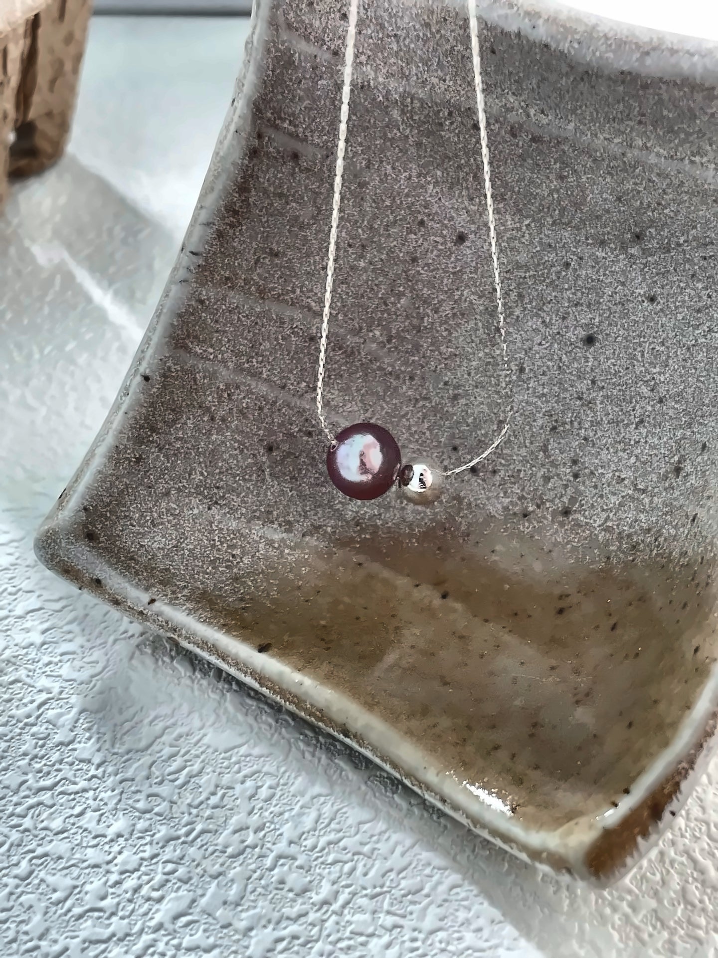 Freshwater Pearl Necklace with Sterling Silver