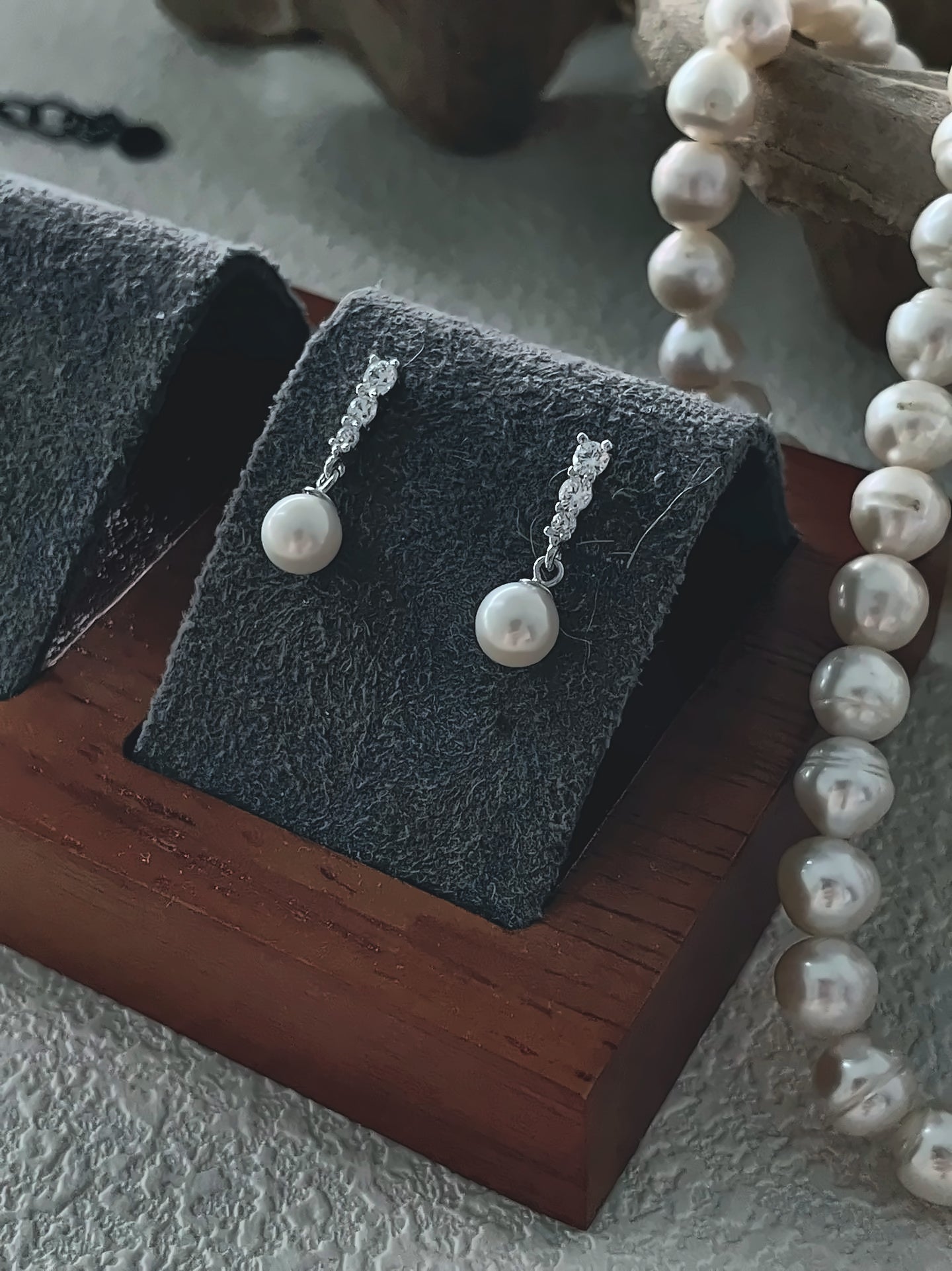 Freshwater Pearl Earrings with Sterling Silver