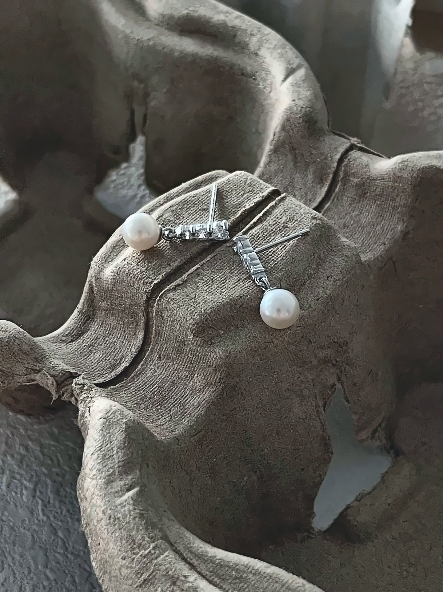 Freshwater Pearl Earrings with Sterling Silver