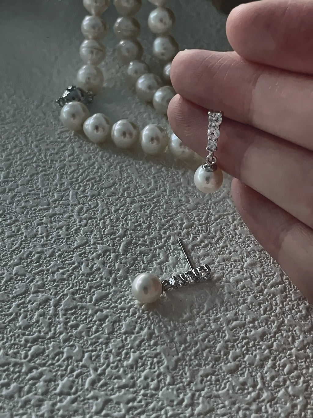 Freshwater Pearl Earrings with Sterling Silver